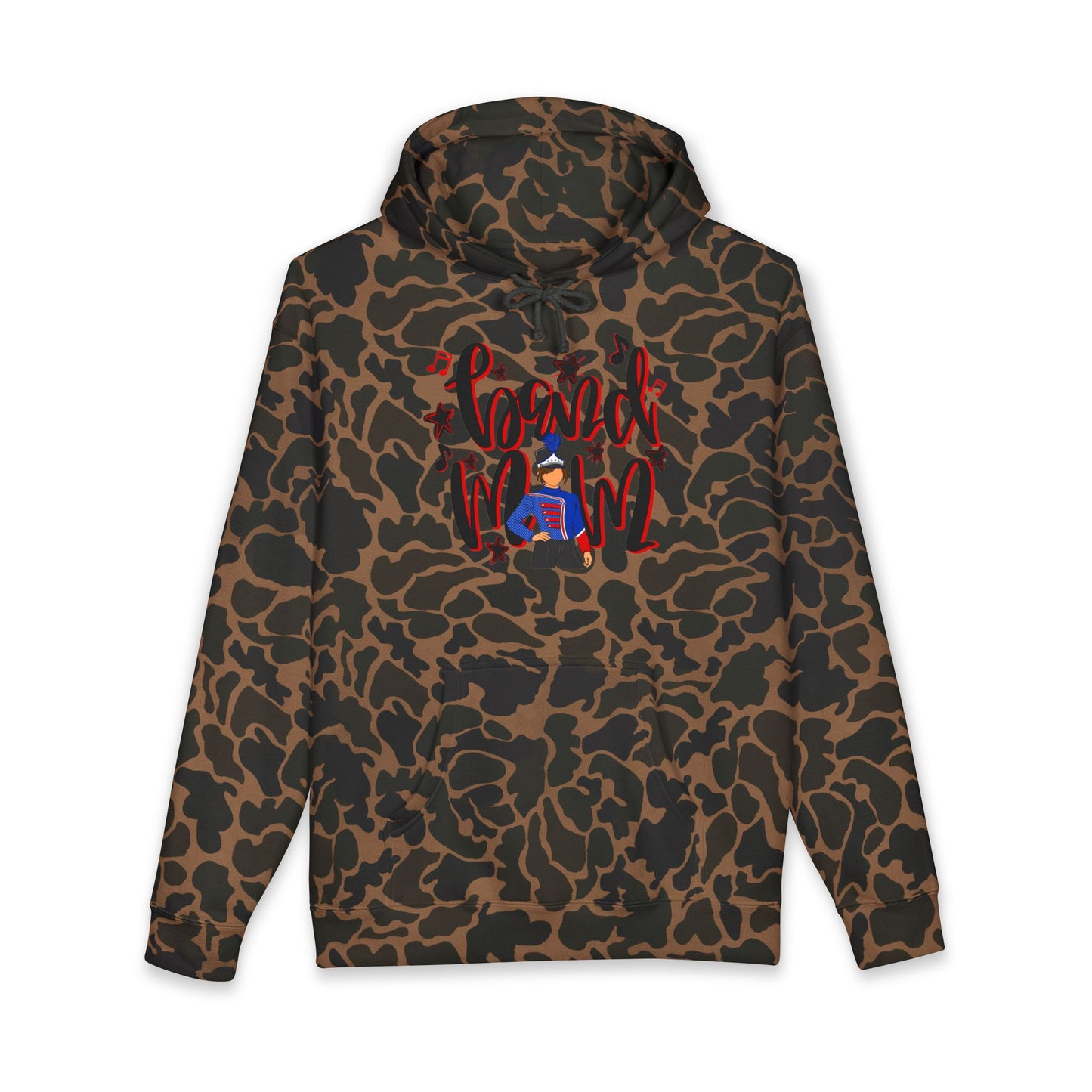 Band Mom Red Girl Hoodie (Independent Trading Co)