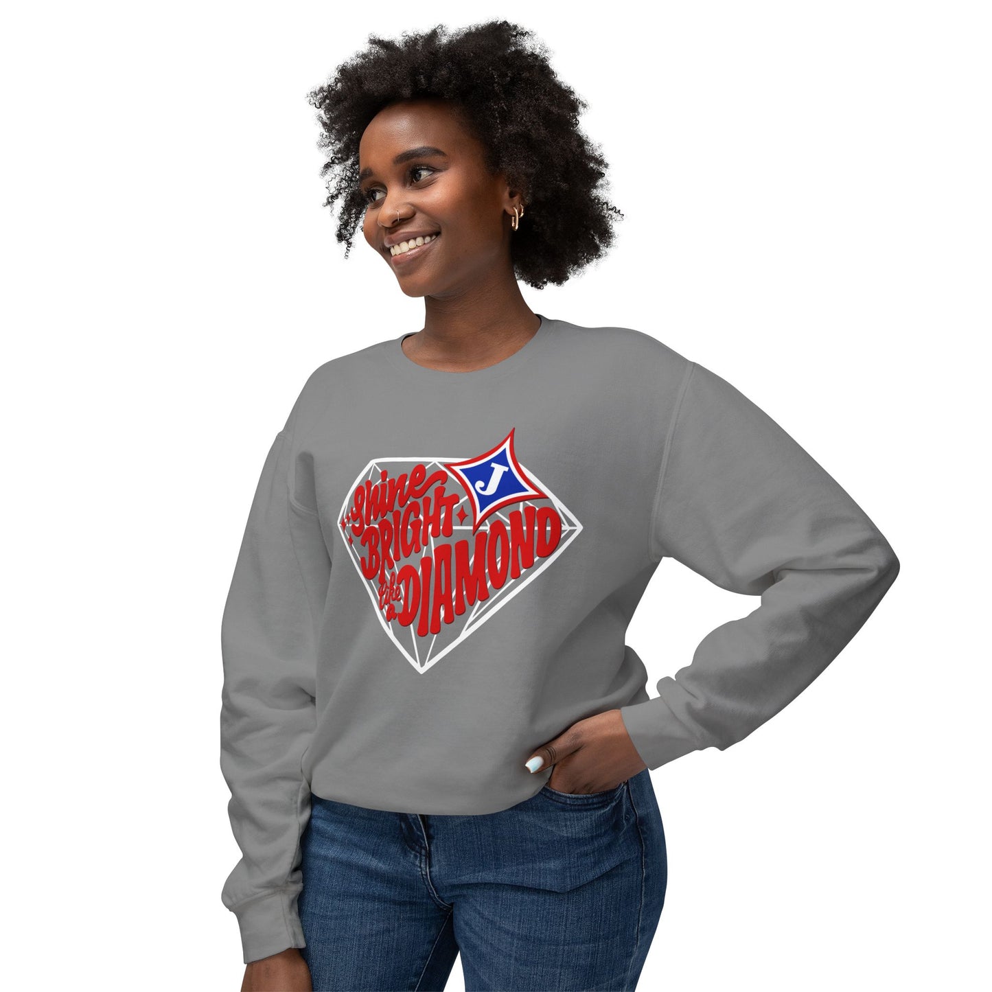 Shine Bright Like A Diamond Sweatshirt (Comfort Colors)
