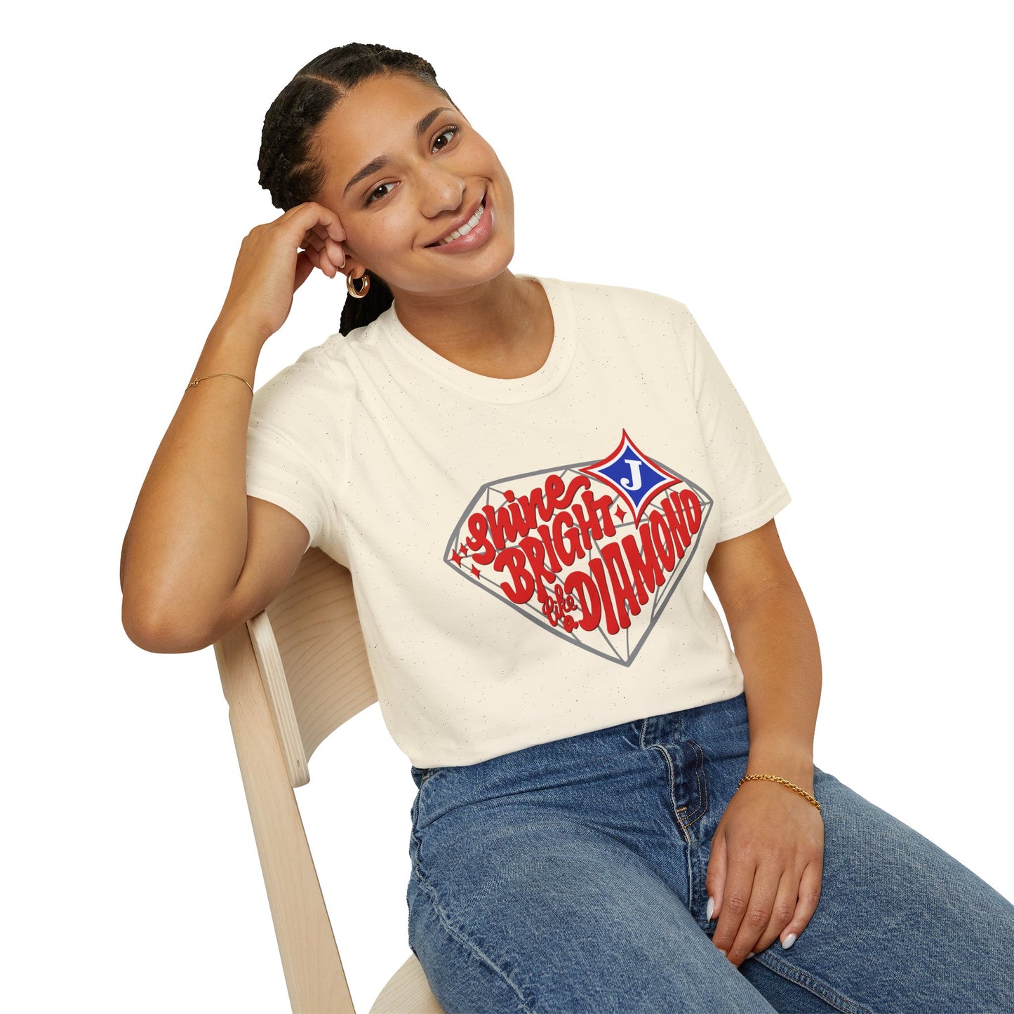 Shine Bright Like A Diamond Short Sleeve Tee (Gildan)