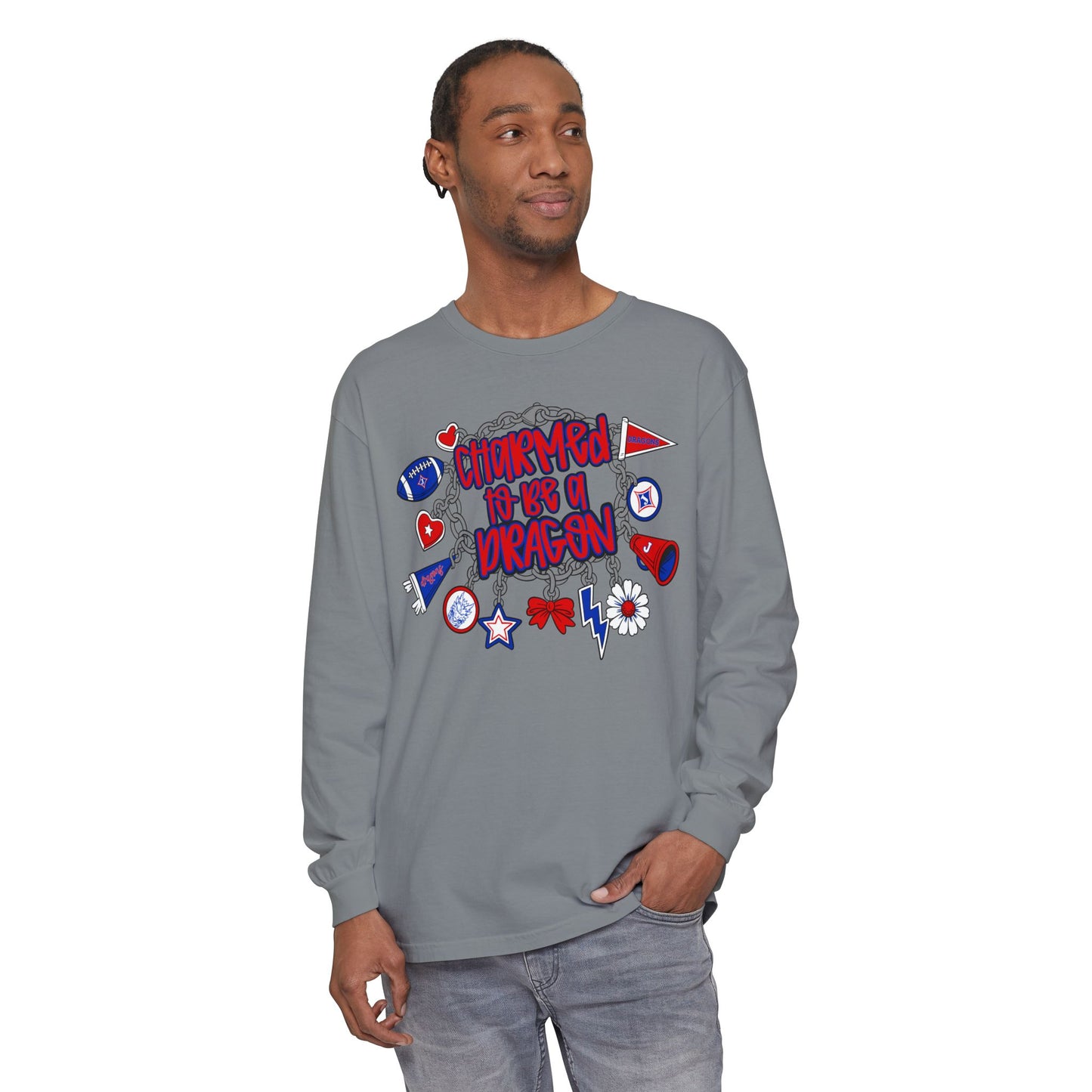 Charmed To Be A Dragon Long Sleeve Tee (Comfort Colors)