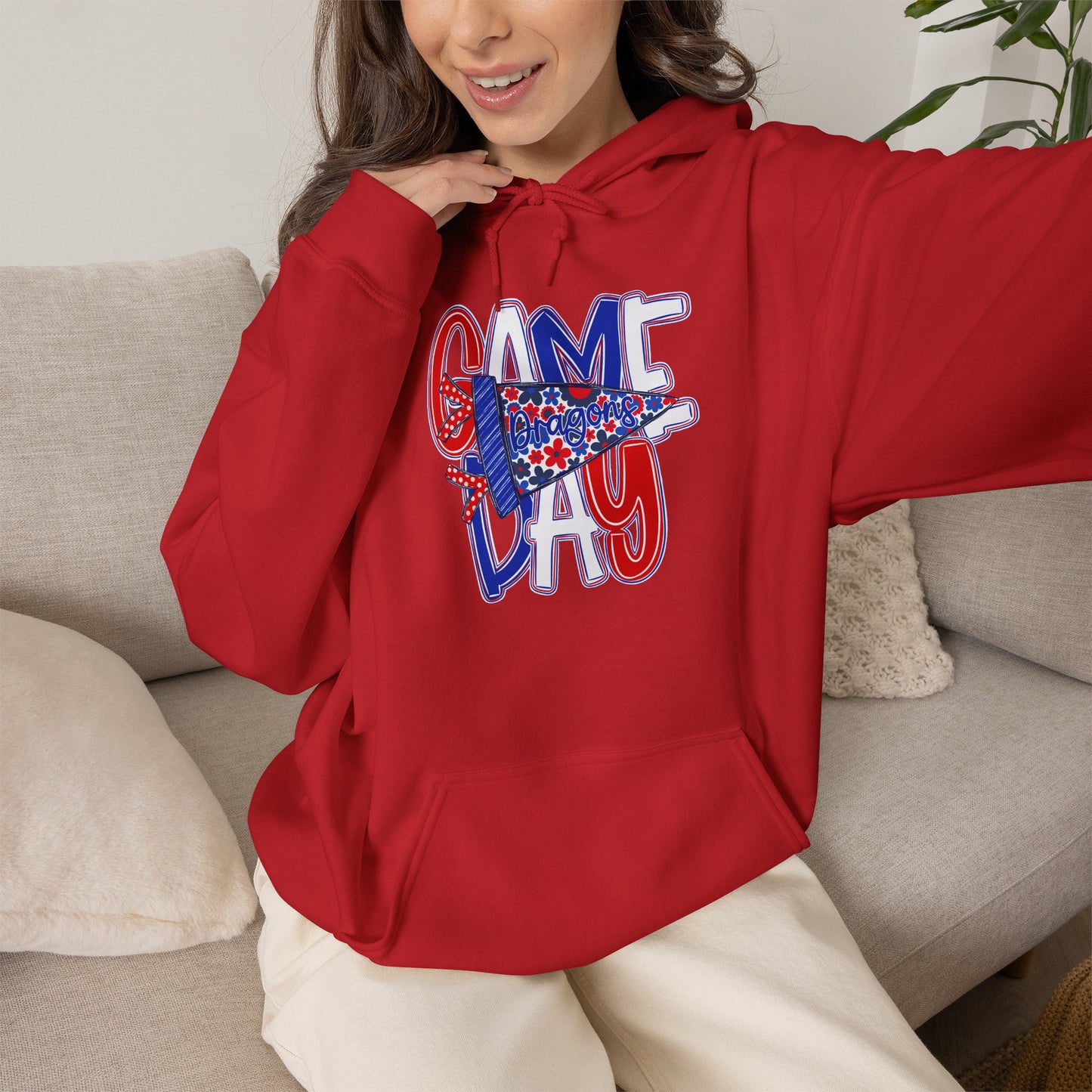 Game Day Dragons Unisex Hoodie (Gildan)