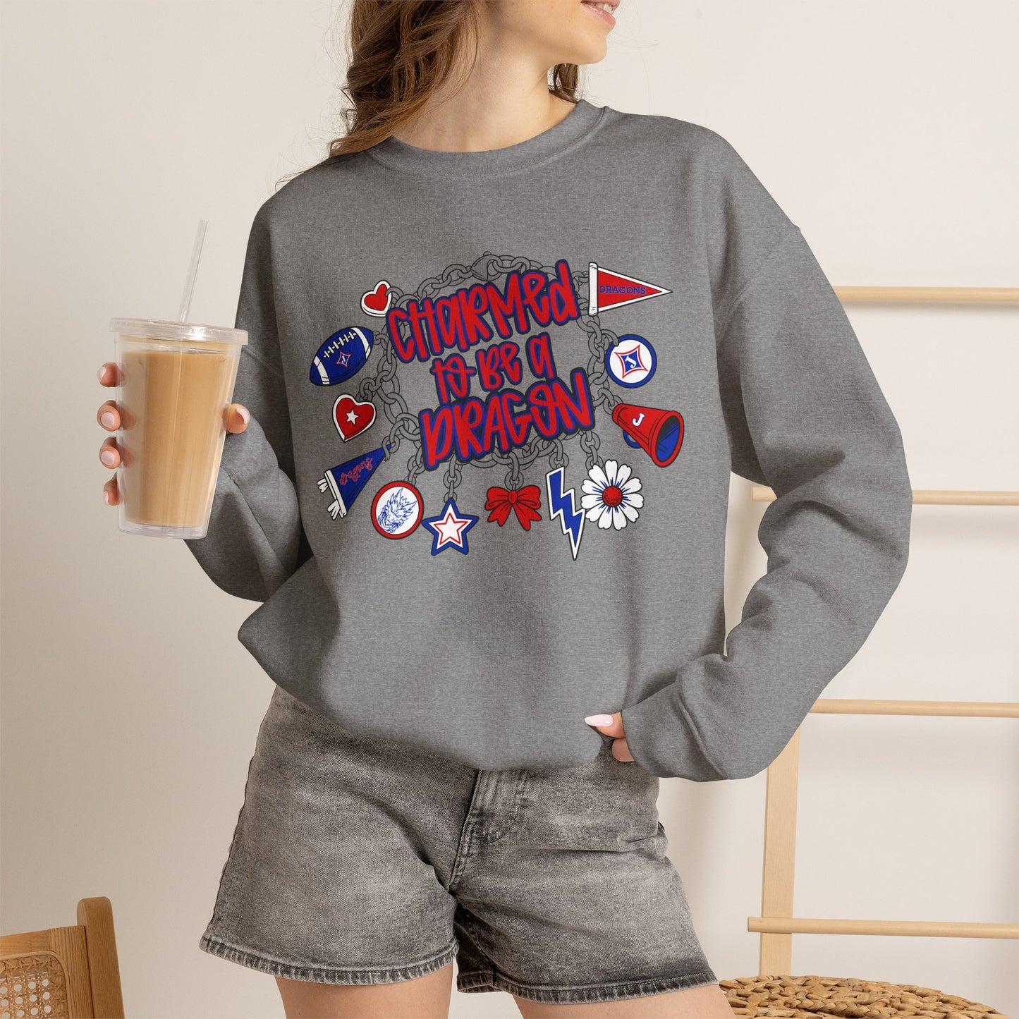 Charmed To Be A Dragon Sweatshirt (Gildan)