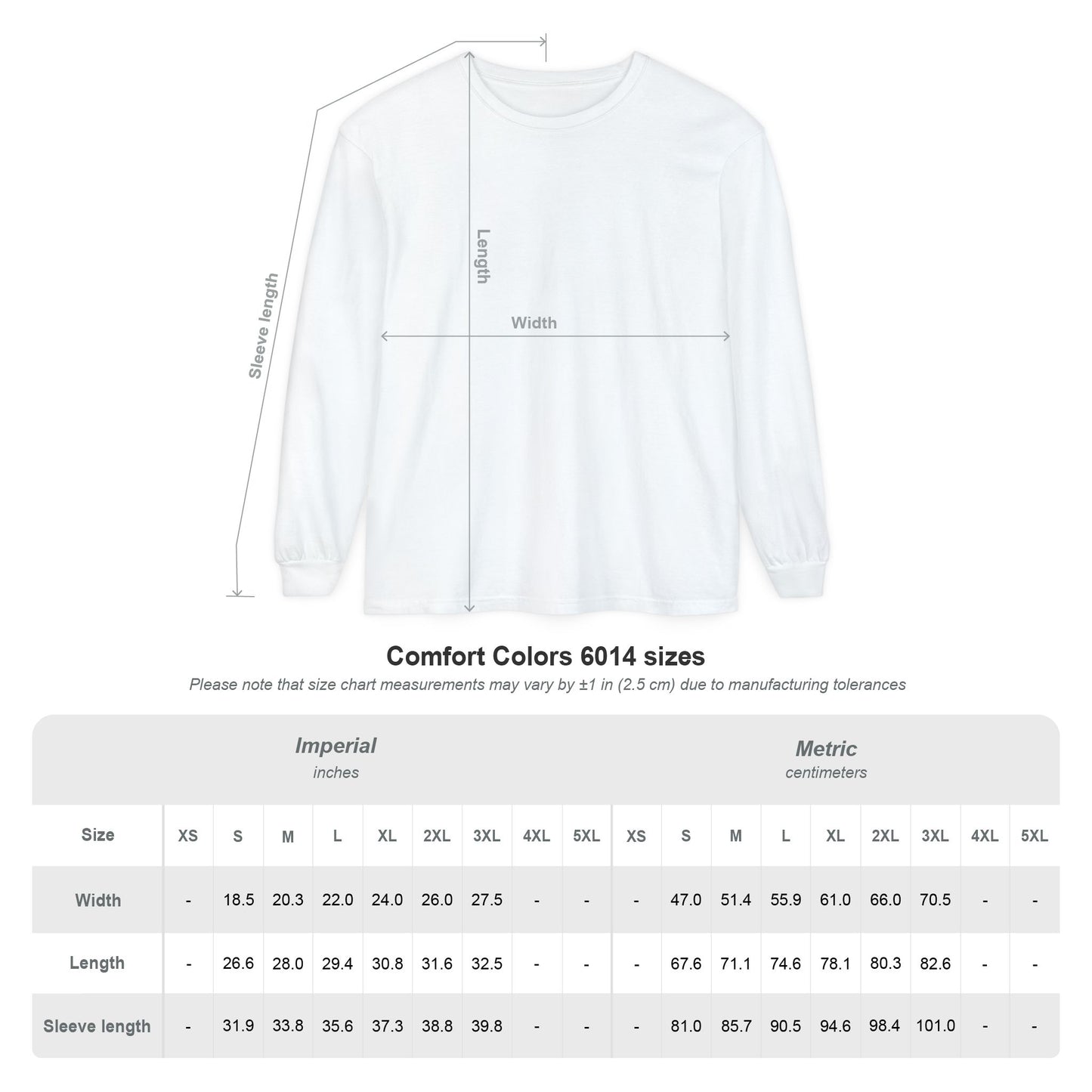 Jefferson Cheer Long Sleeve Tee (Comfort Colors)