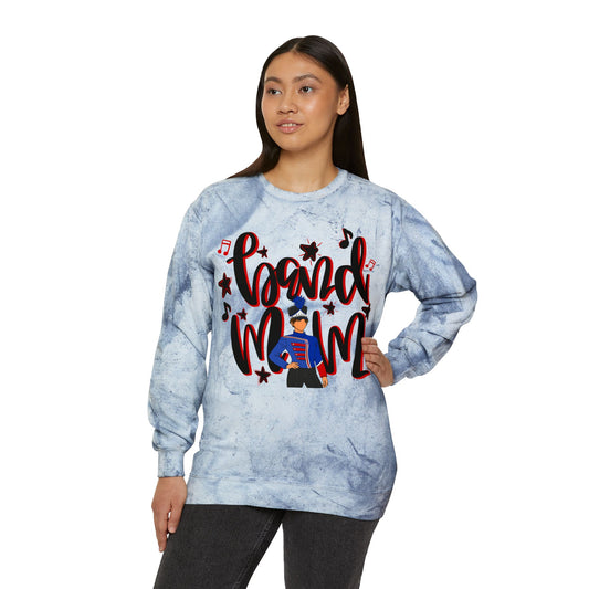 Band Mom Red Boy Tie Dye Sweatshirt