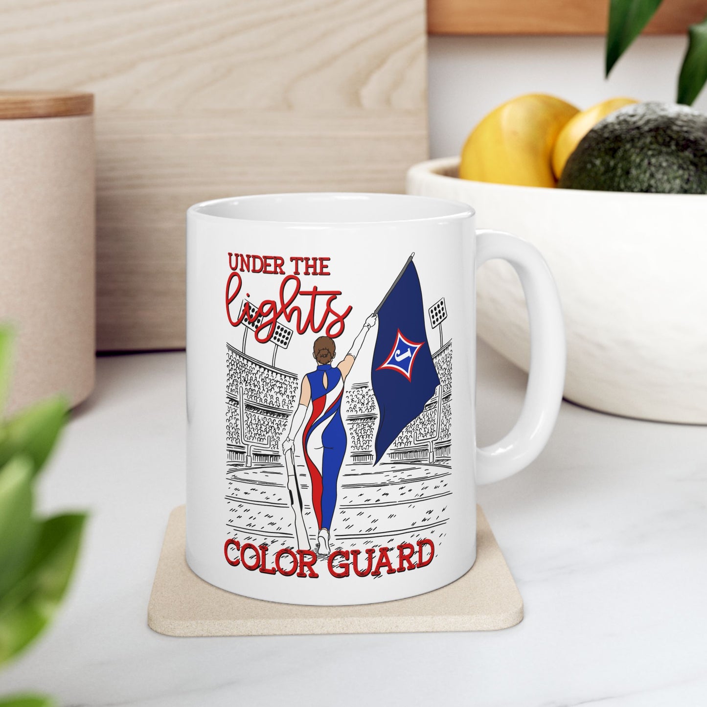 Under The Lights Color Guard Ceramic Mug — 11oz & 15oz Coffee Cup
