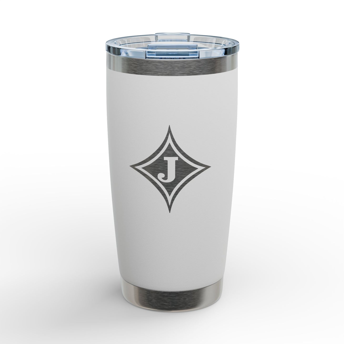 Jefferson J Diamond Engraved Monogram 20oz Tumbler