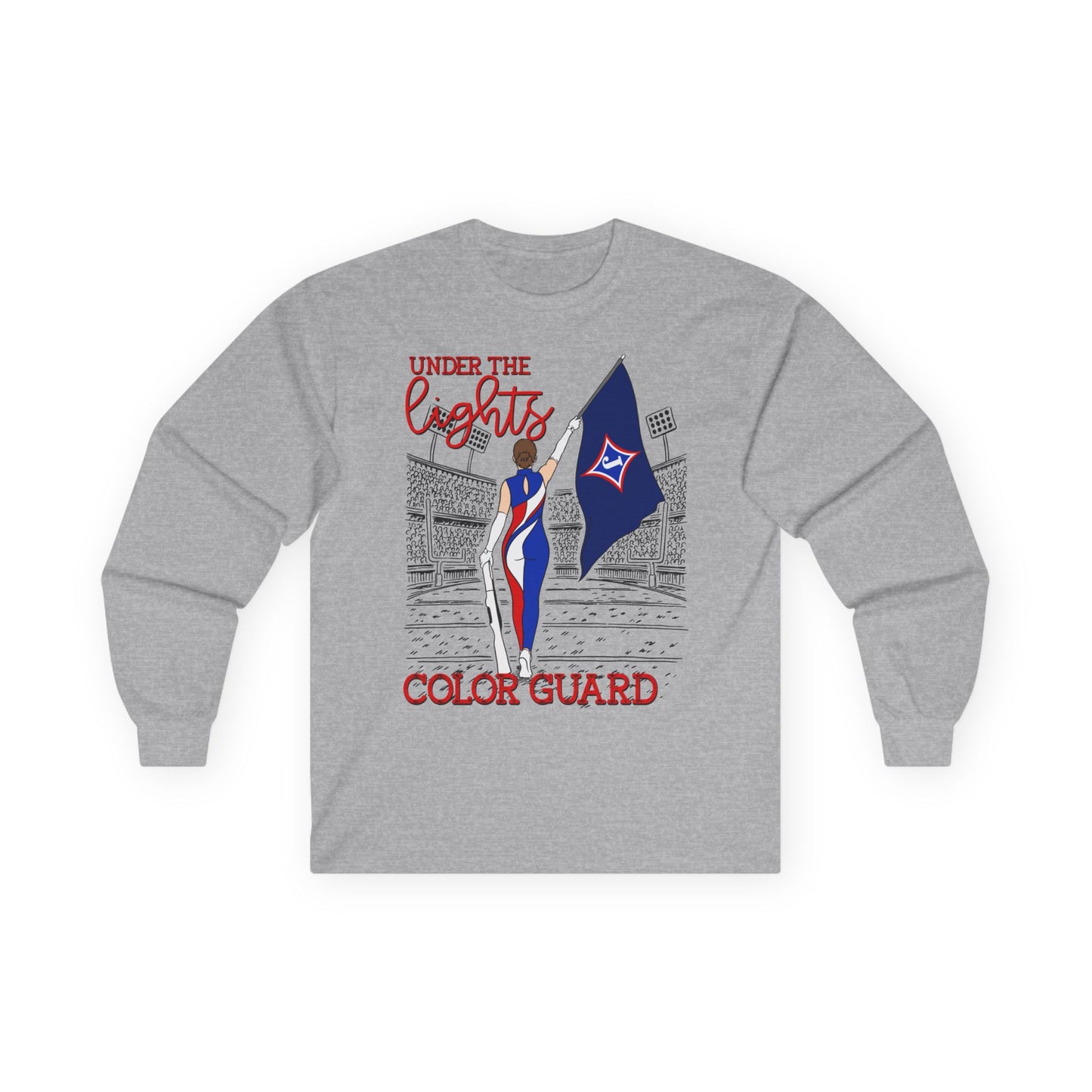 Under The Lights Color Guard Long Sleeve Tee (Gildan)