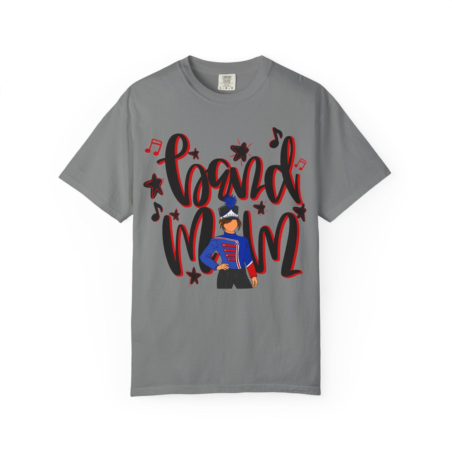 Band Mom Red Girl Short Sleeve Tee (Comfort Colors)
