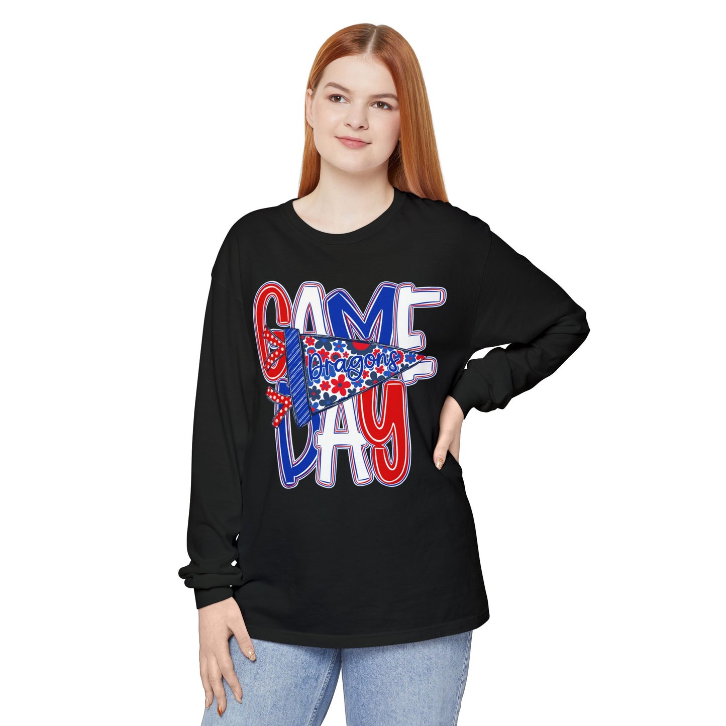 Game Day Dragons Long Sleeve Tee (Comfort Colors)