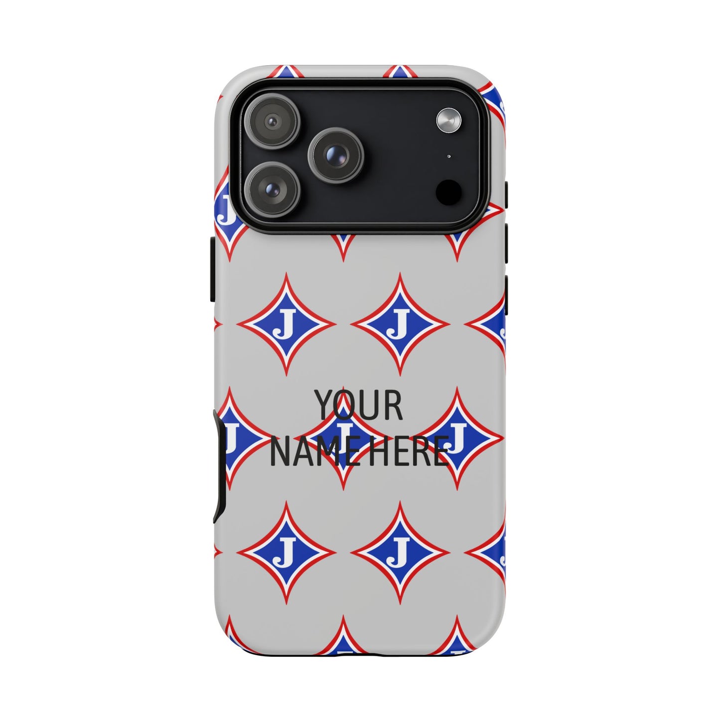 Jefferson J Diamond Personalized Tough Phone Case (Add Your Name)