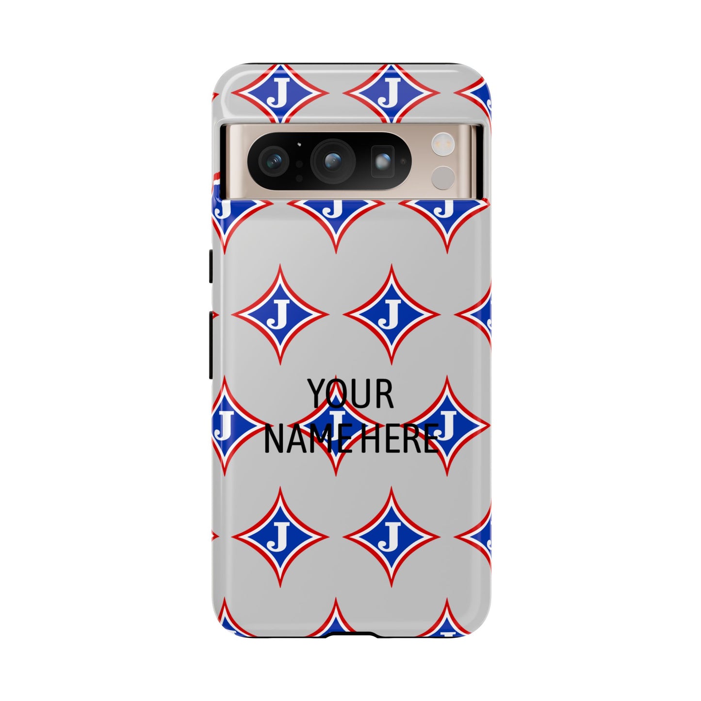 Jefferson J Diamond Personalized Tough Phone Case (Add Your Name)