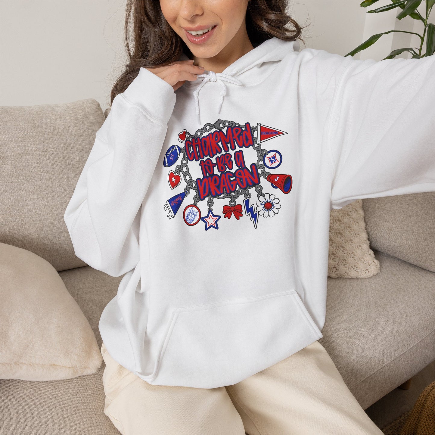 Charmed To Be A Dragon Unisex Hoodie (Gildan)