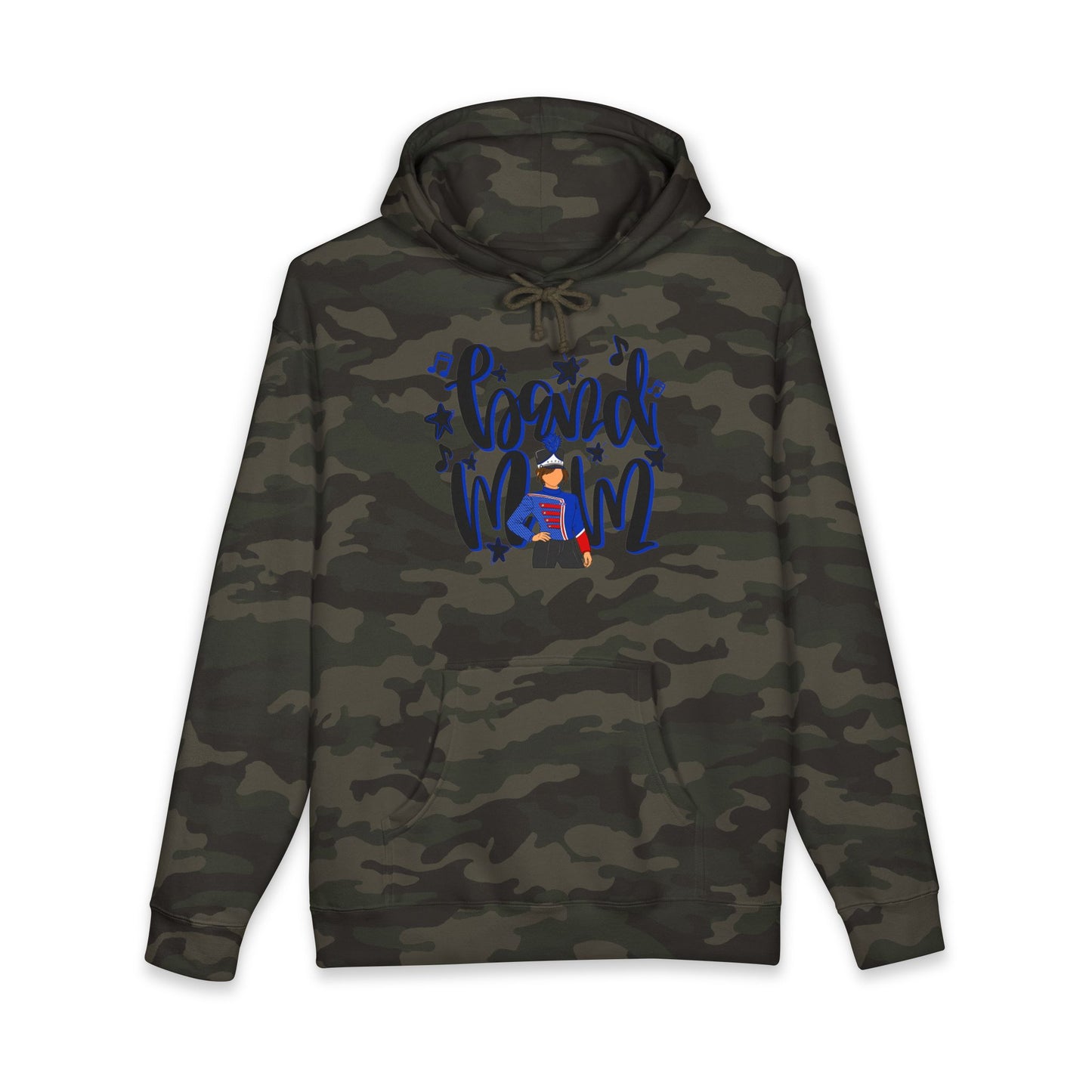 Band Mom Blue Girl Hoodie (Independent Trading Co)