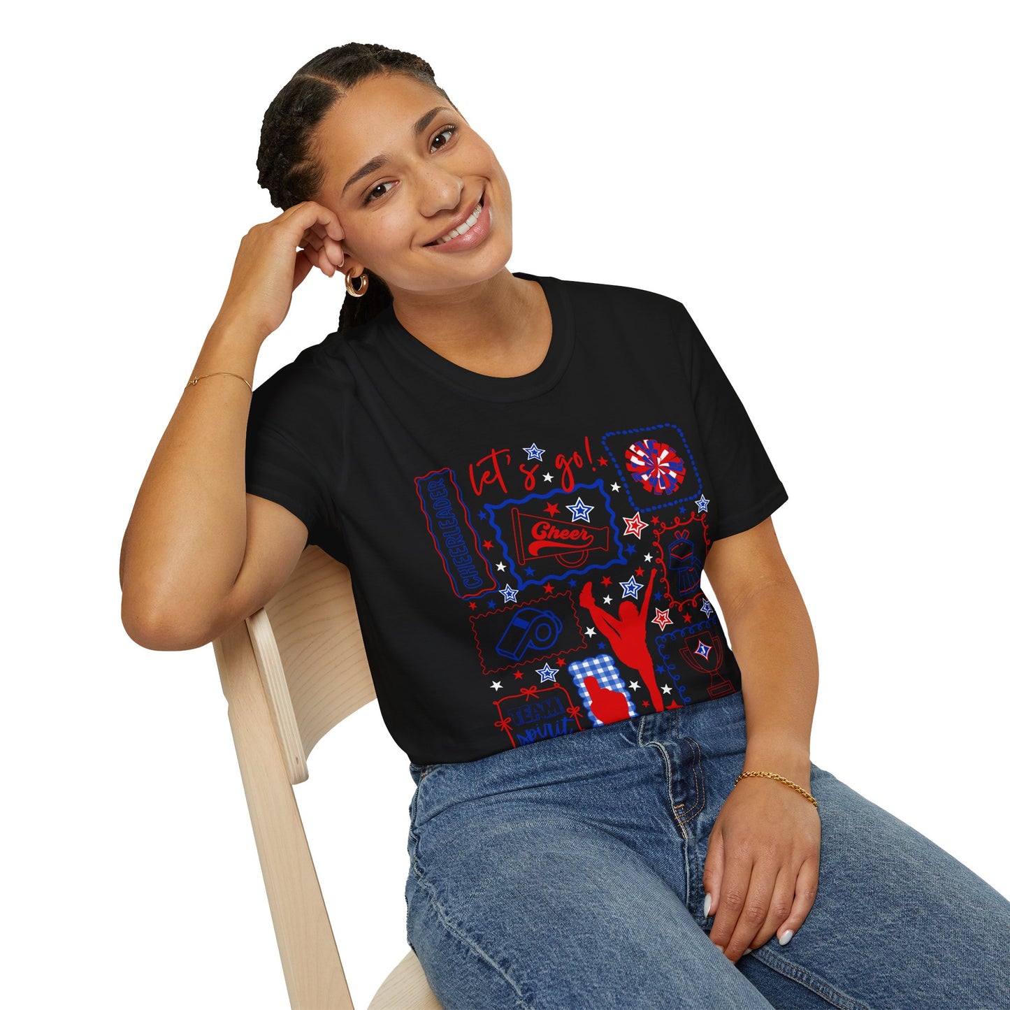 Cheer Icon Grid Short Sleeve Tee (Gildan)