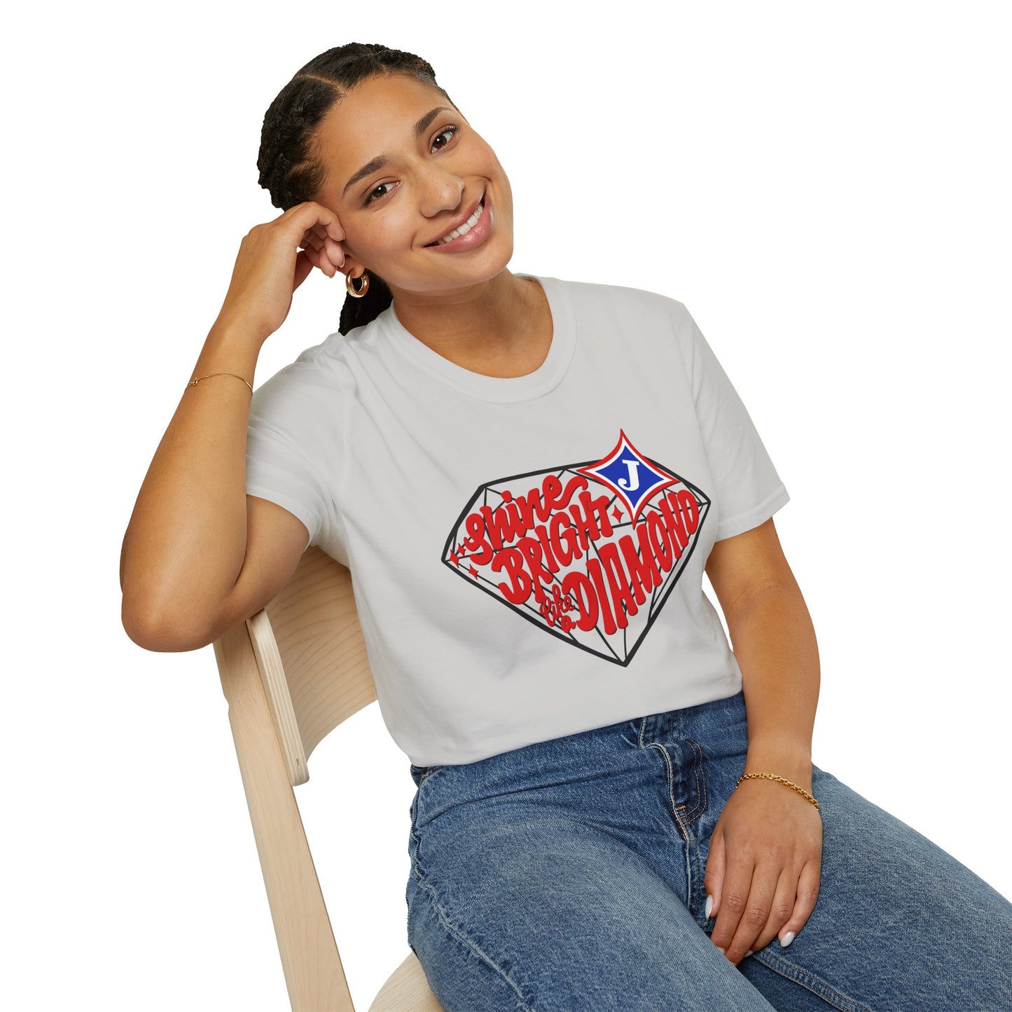 Shine Bright Like A Diamond Short Sleeve Tee (Gildan)