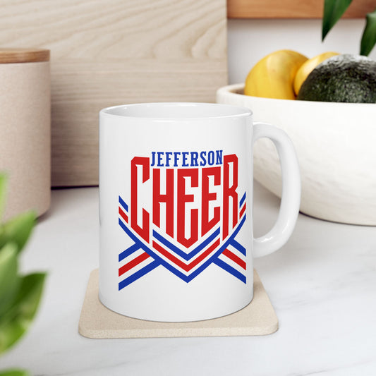 Jefferson Cheer Ceramic Mug — 11oz & 15oz Coffee Cup
