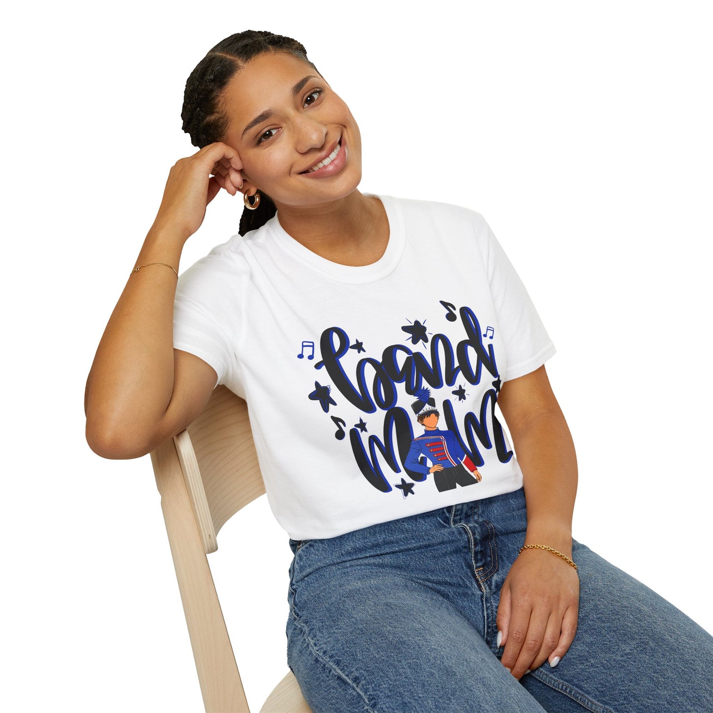 Band Mom Blue Boy Short Sleeve Tee (Gildan)