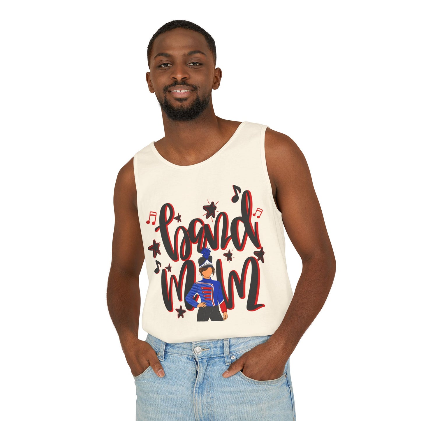 Band Mom Red Girl UnisexTank Top (Comfort Colors)