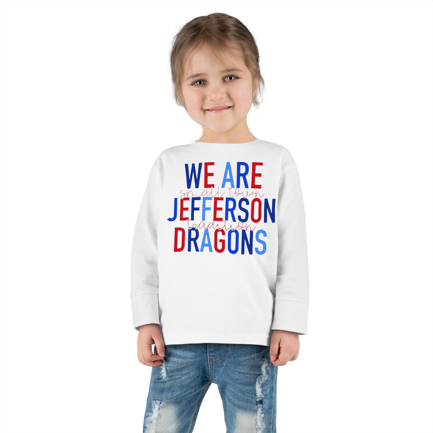 We Are Jefferson Toddler Long Sleeve Tee