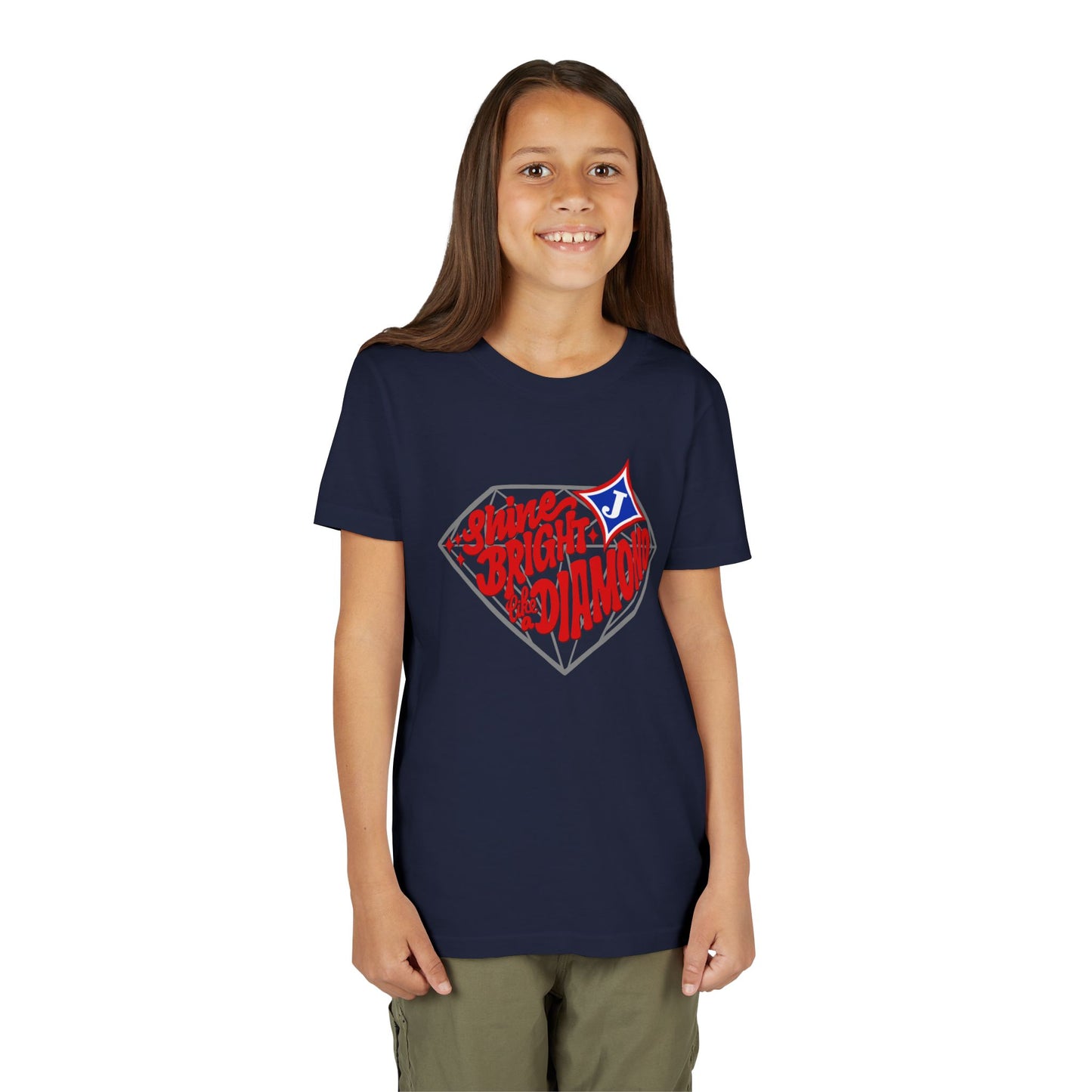 Shine Bright Like A Diamond Youth Short Sleeve Tee