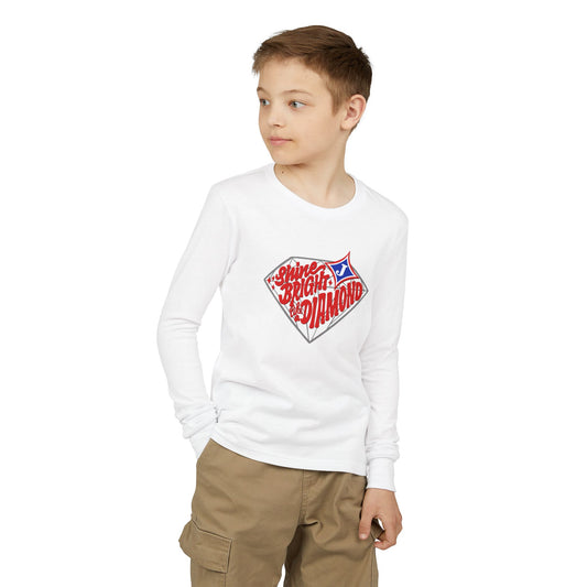 Shine Bright Like A Diamond Youth Long Sleeve Tee