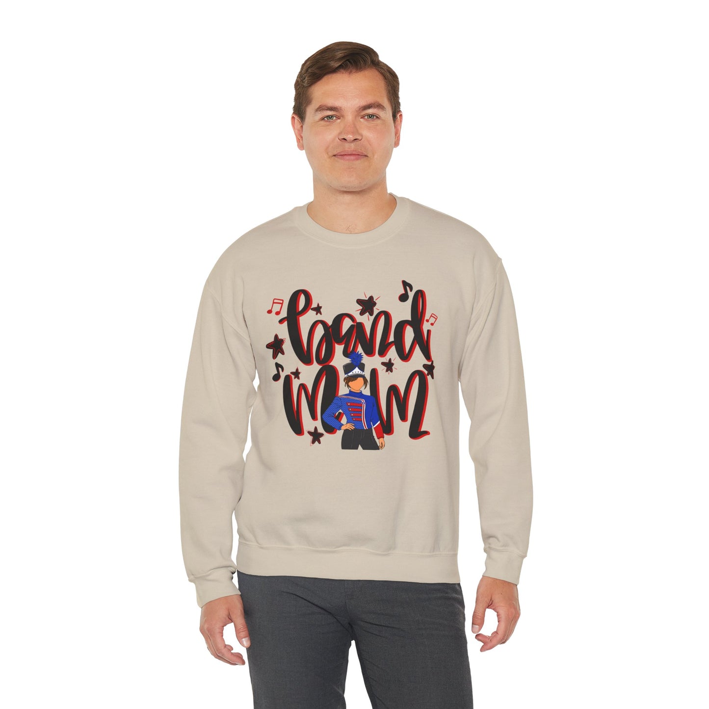 Band Mom Red Girl Sweatshirt (Gildan)