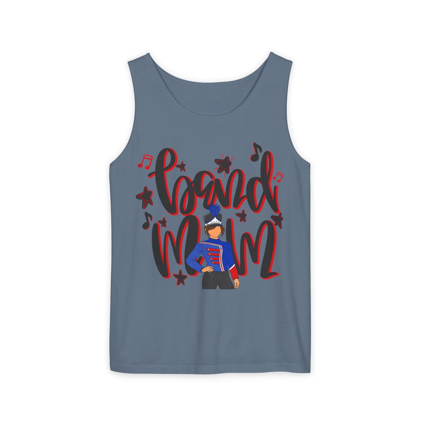 Band Mom Red Girl UnisexTank Top (Comfort Colors)