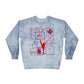 Cheer Icon Grid Tie Dye Sweatshirt