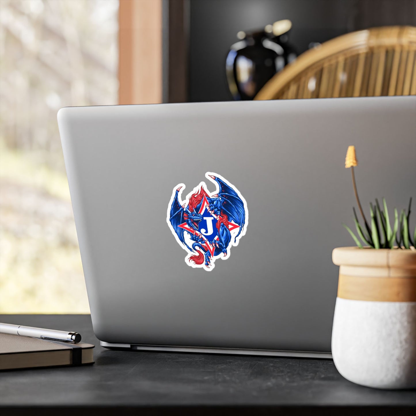 Exclusive Dragon J Kiss-Cut Vinyl Decal — Sticker for Laptops, Water Bottles & Windows
