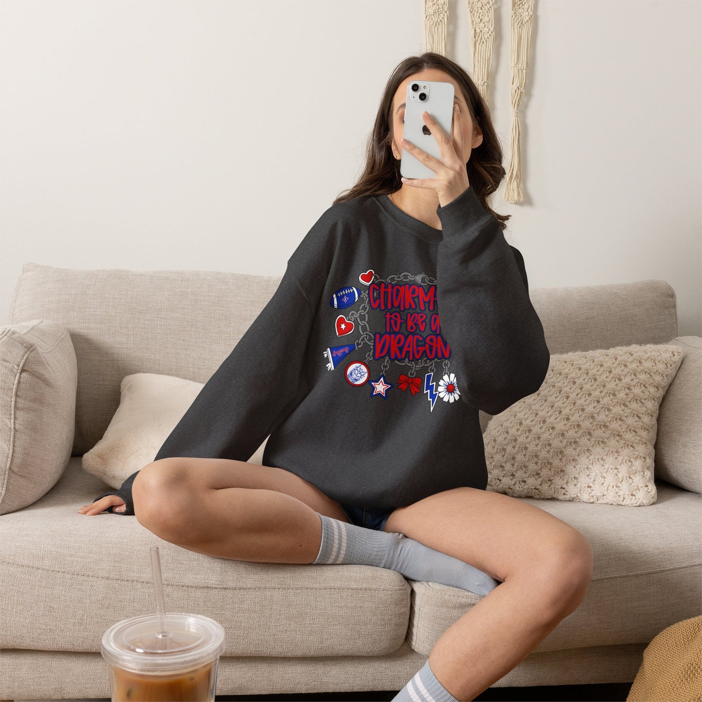 Charmed To Be A Dragon Sweatshirt (Gildan)