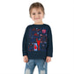 Cheer Icon Grid Toddler Long Sleeve Tee