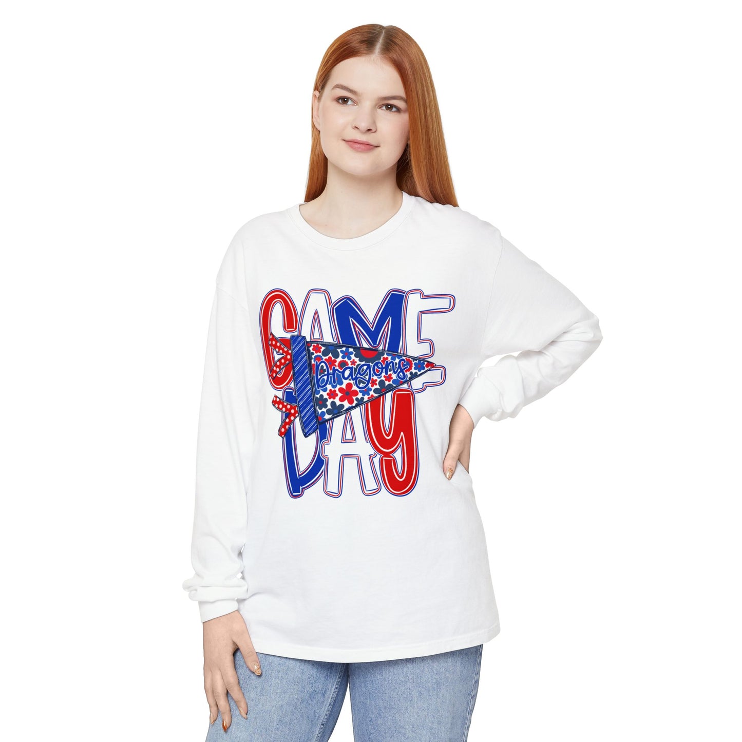 Game Day Dragons Long Sleeve Tee (Comfort Colors)