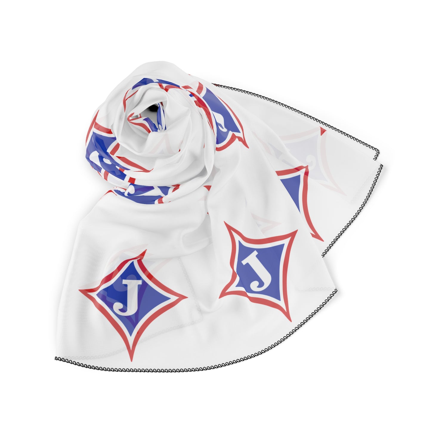 Jefferson J Diamond Poly Scarf