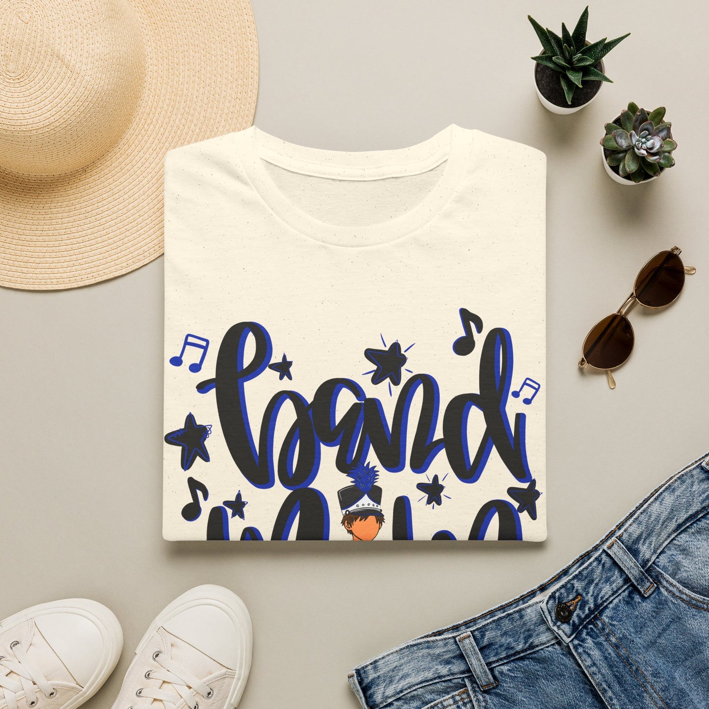 Band Mom Blue Boy Short Sleeve Tee (Gildan)